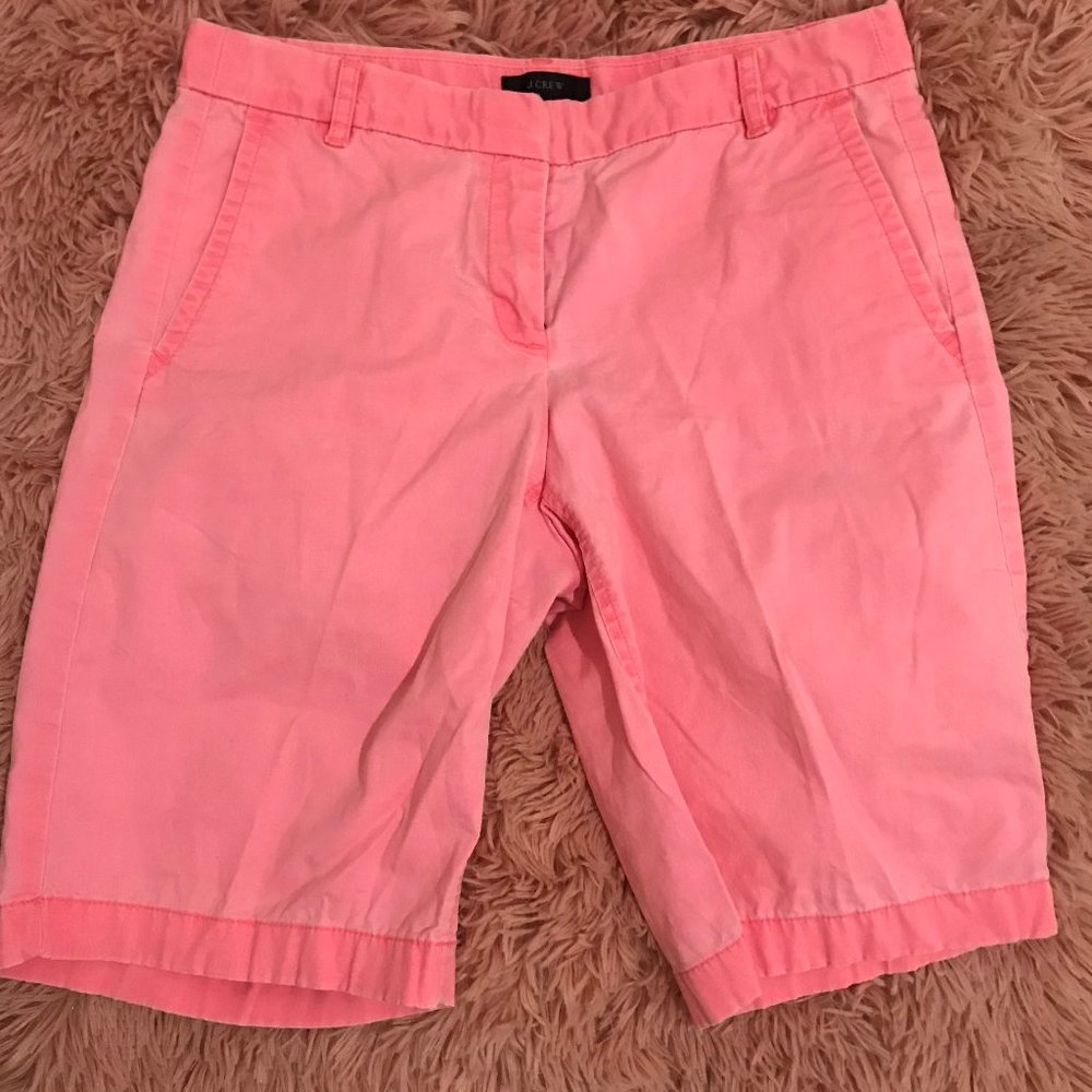Pink Linen Shorts